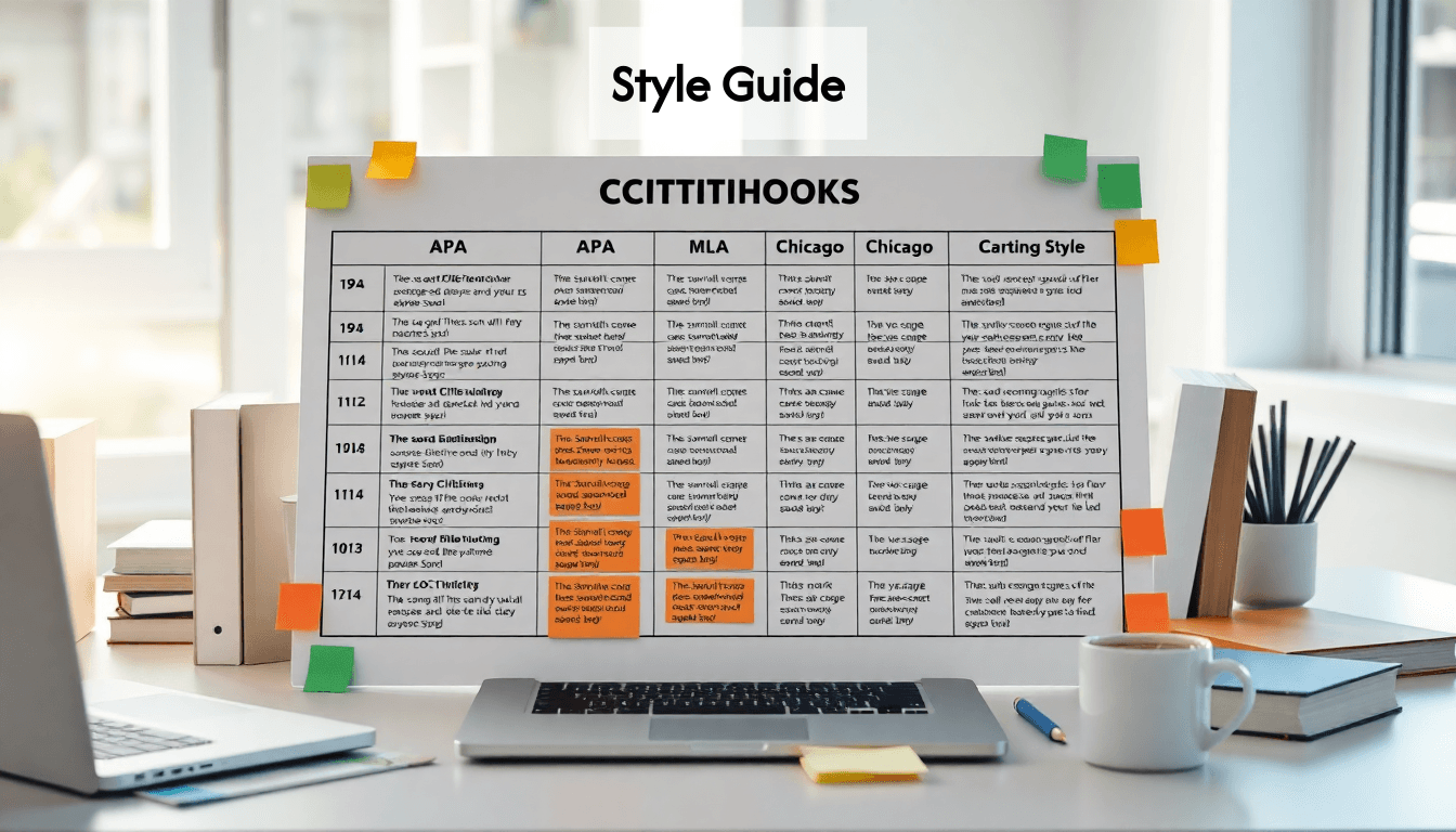 Chart of song citation styles