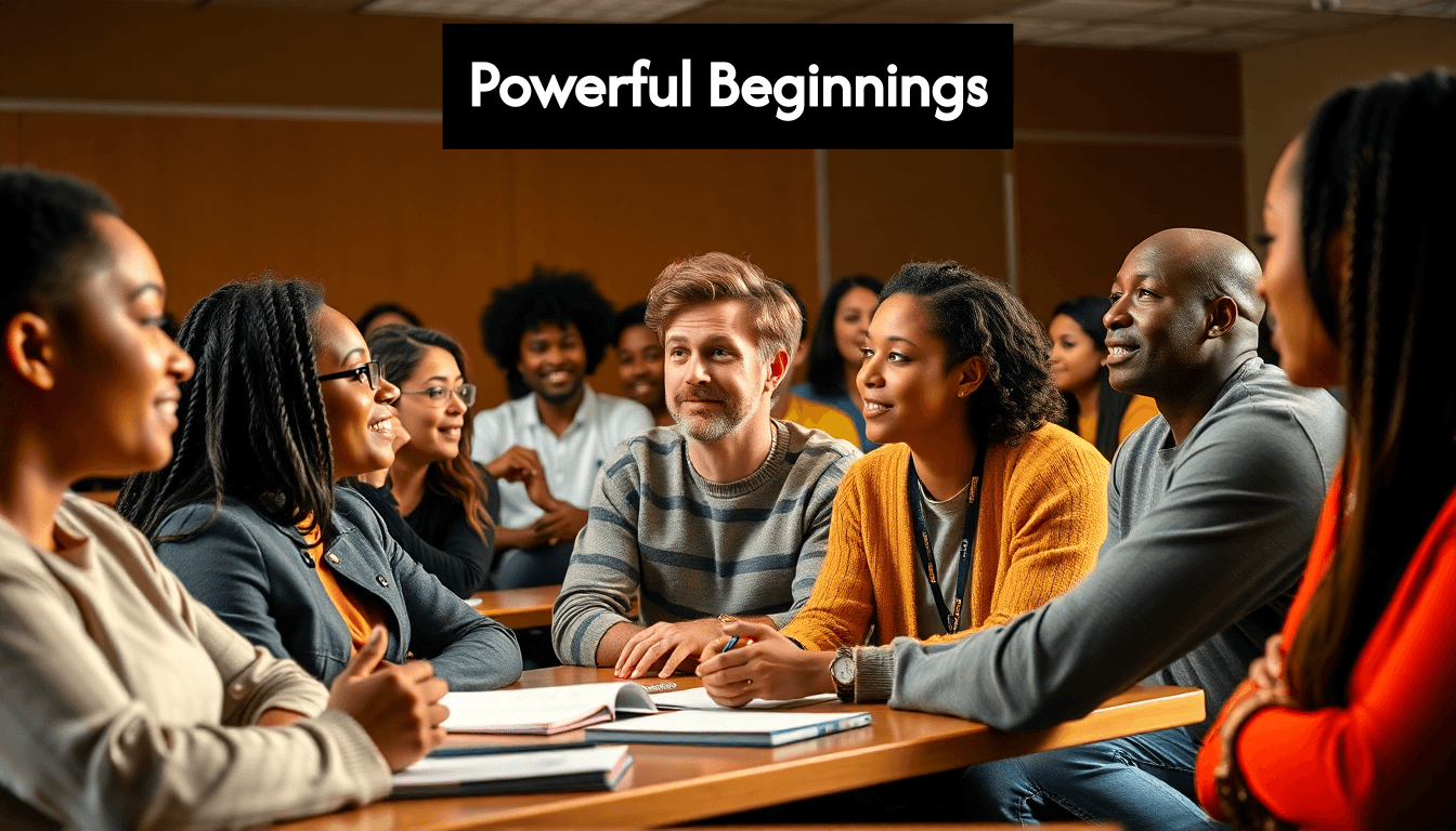 A dynamic classroom setting with engaged students