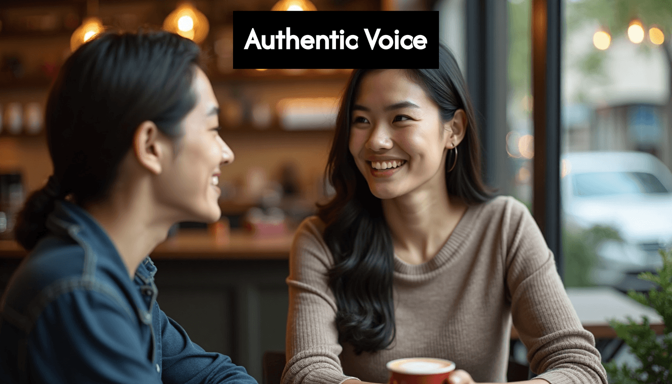 Two people having an empathetic conversation