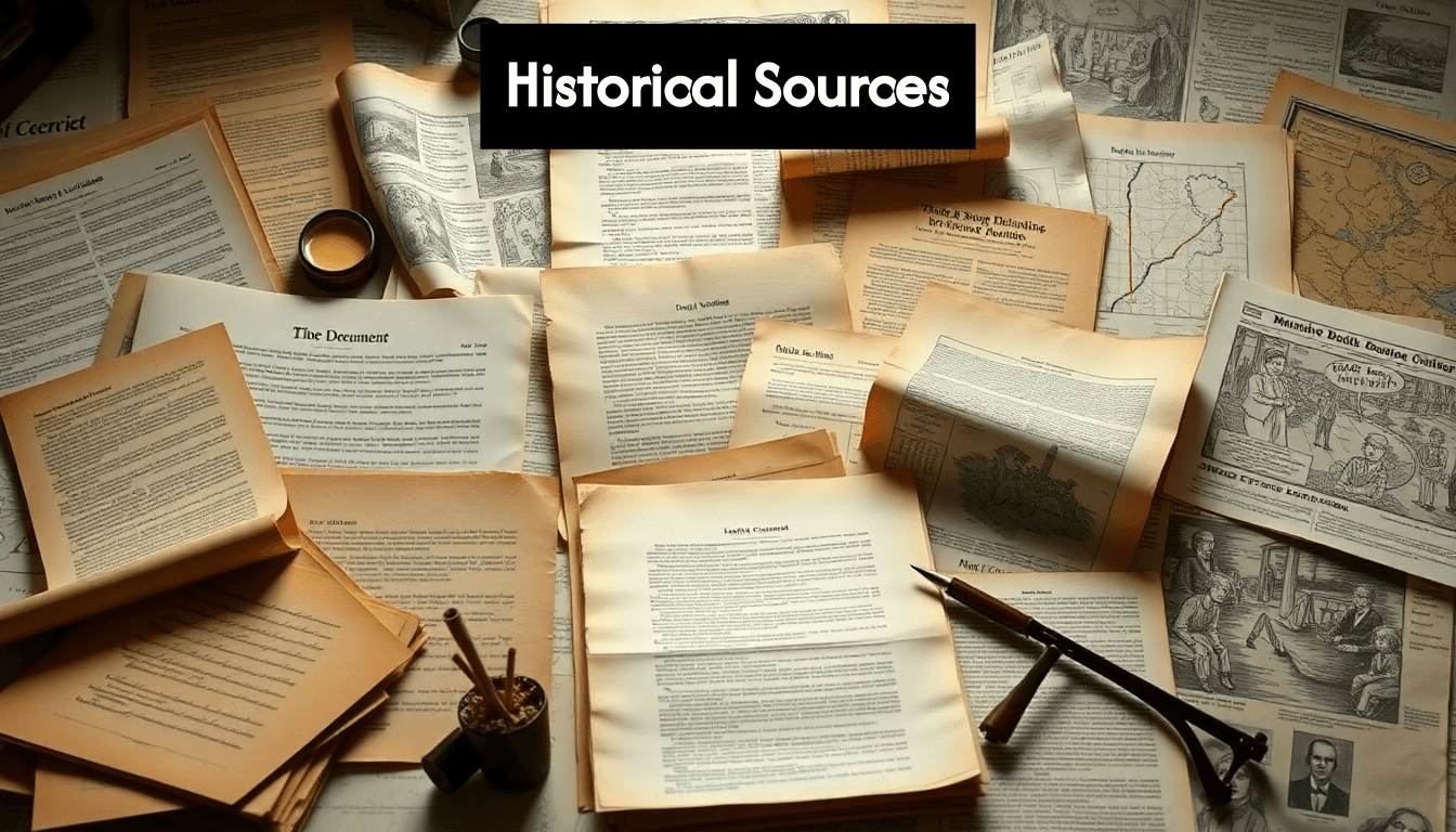 Variety of historical sources