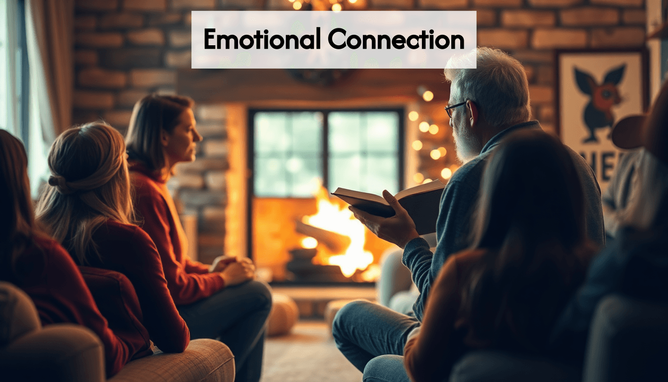 Storytelling moment illustrating connection